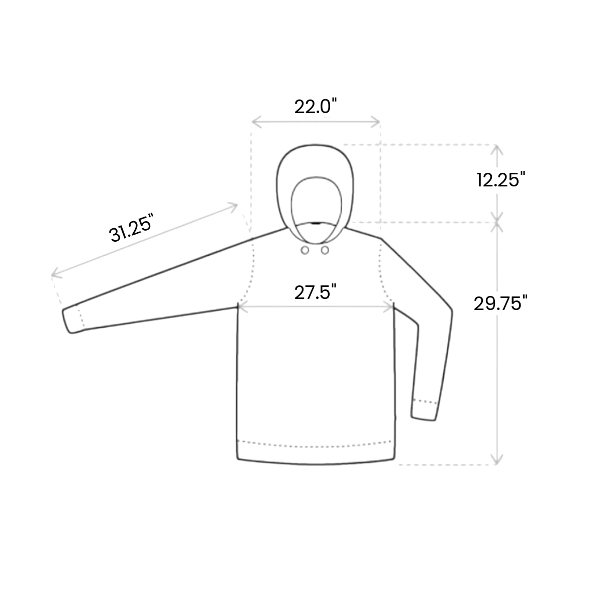 GREEN-ARMY PULLOVER HOODIE- XL