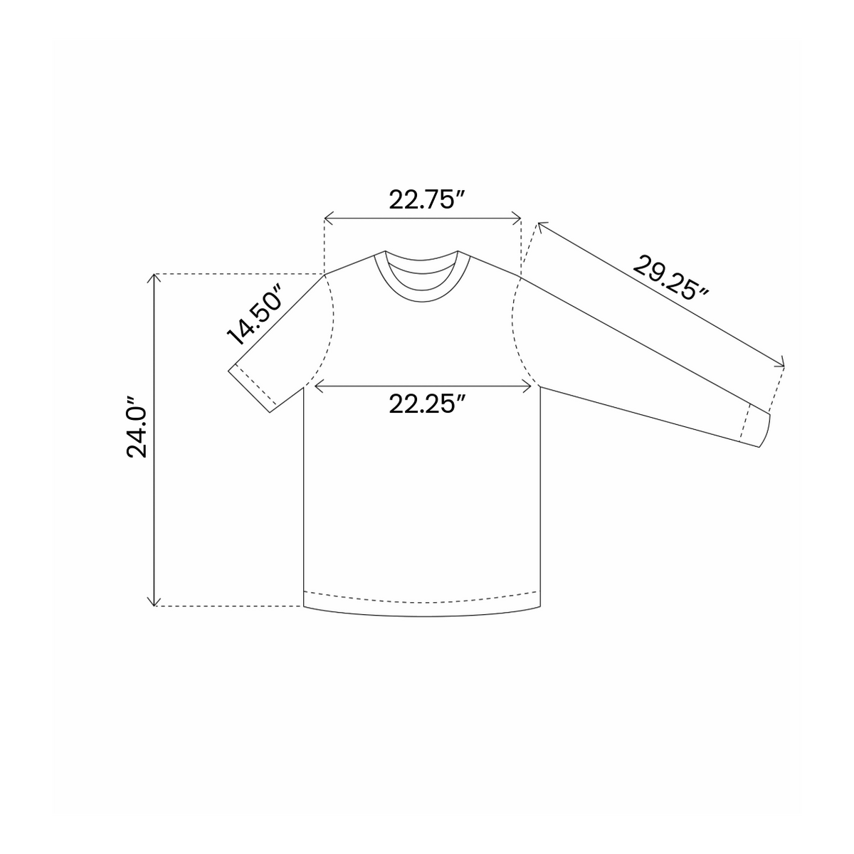 SPLIT-SCALE NAVY LONGSLEEVE // - XL