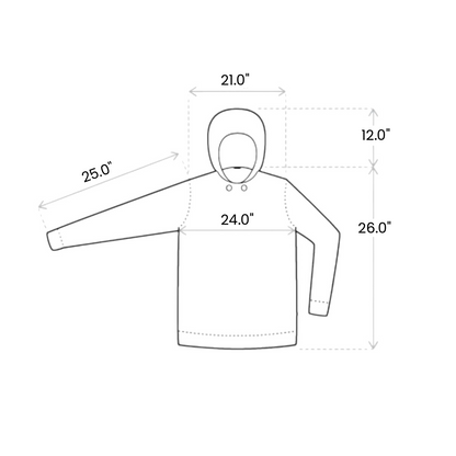 SPLIT VISION GREY PULLOVER - XL