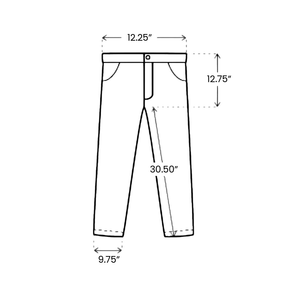 ABO TAINTED BOTTOMS WHITE // - US 26