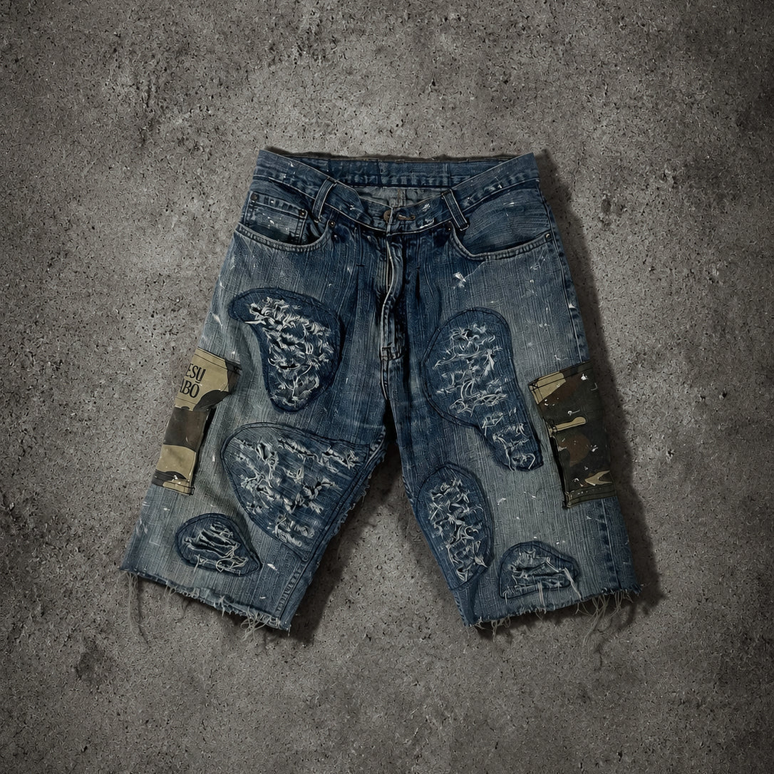 REMNANT UTILITY DENIM SHORTS - US 32