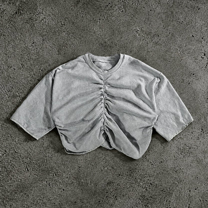 RIPPLED ABERRATION TEE WHITE // - XL