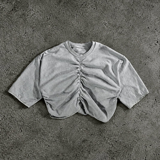 RIPPLED ABERRATION TEE WHITE // - XL