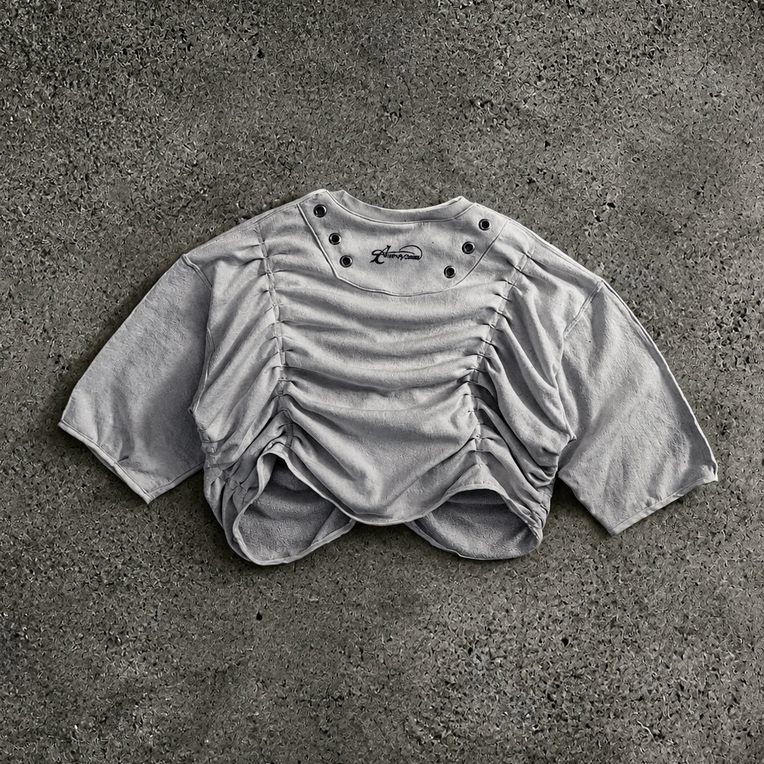 RIPPLED ABERRATION TEE WHITE // - XL