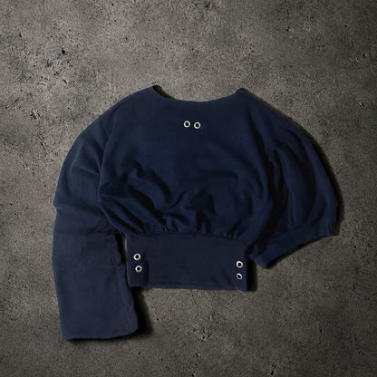SPLIT-SCALE NAVY LONGSLEEVE - XL