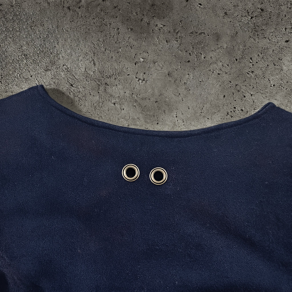 SPLIT-SCALE NAVY LONGSLEEVE - XL