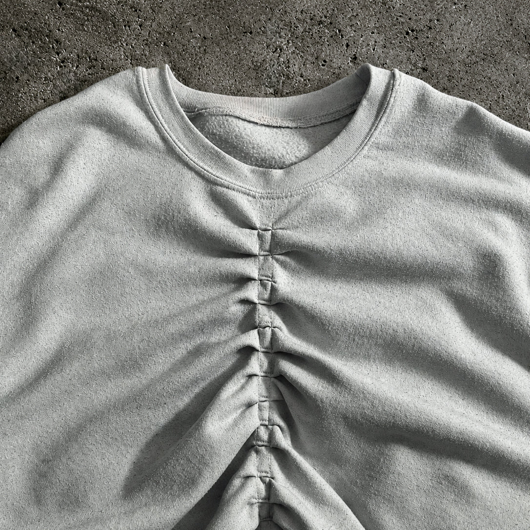 RIPPLED ABERRATION TEE WHITE // - XL