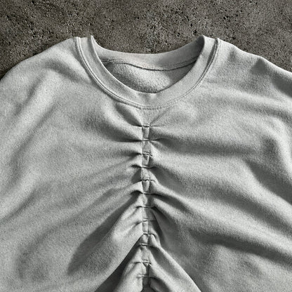 RIPPLED ABERRATION TEE WHITE // - XL
