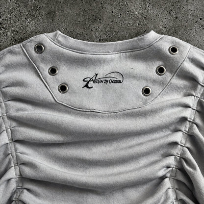 RIPPLED ABERRATION TEE WHITE // - XL