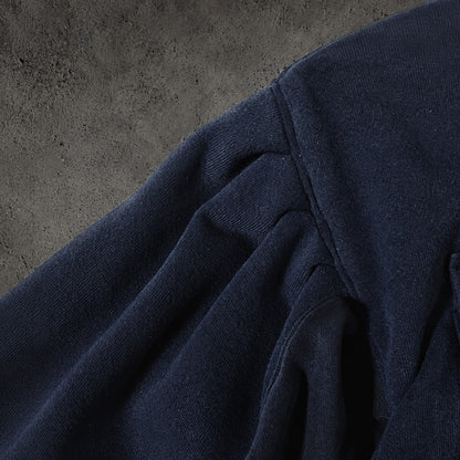 SPLIT-SCALE NAVY LONGSLEEVE - XL