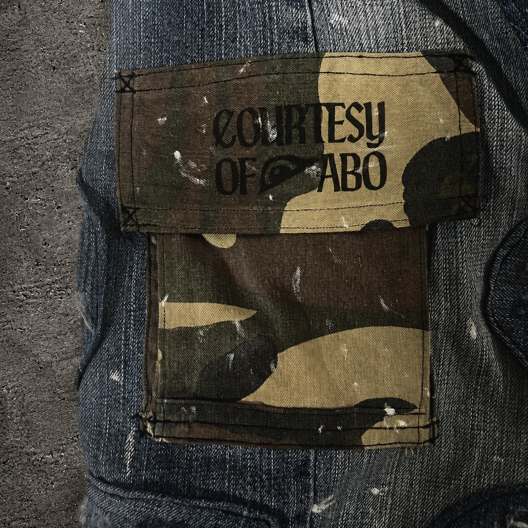 REMNANT UTILITY DENIM SHORTS - US 32
